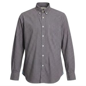 J Crew Gingham Plaid Long Sleeve Cotton Button Down Short SZ S